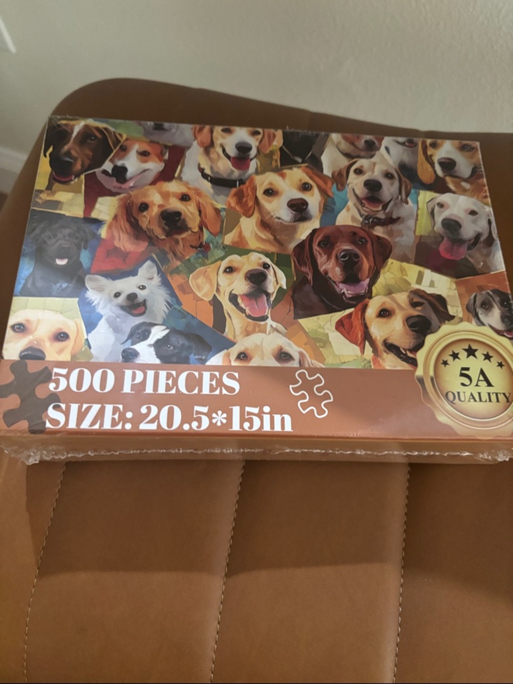Dog Puzzle 500-Piece Jigsaw - Brown